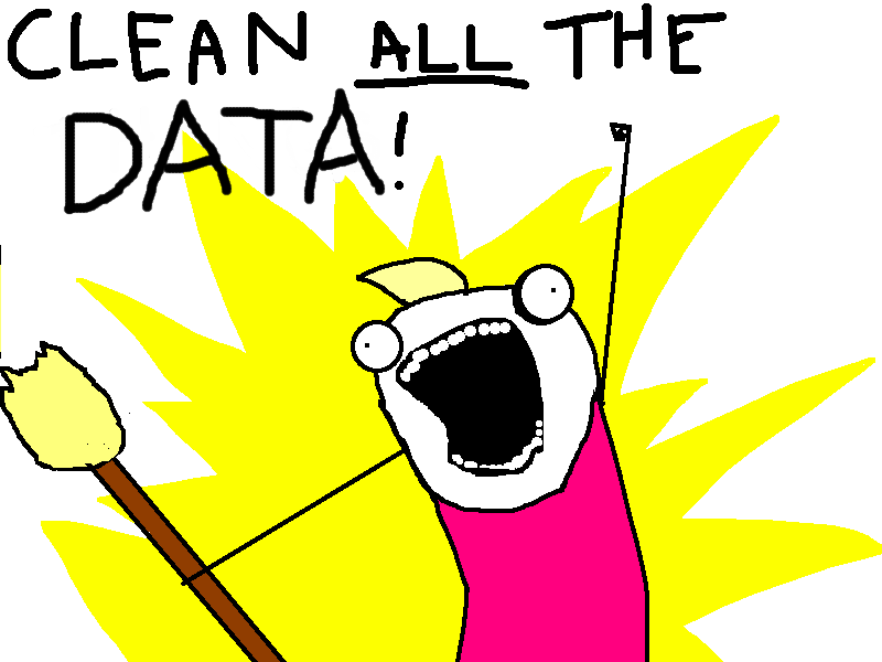 clean all the data!