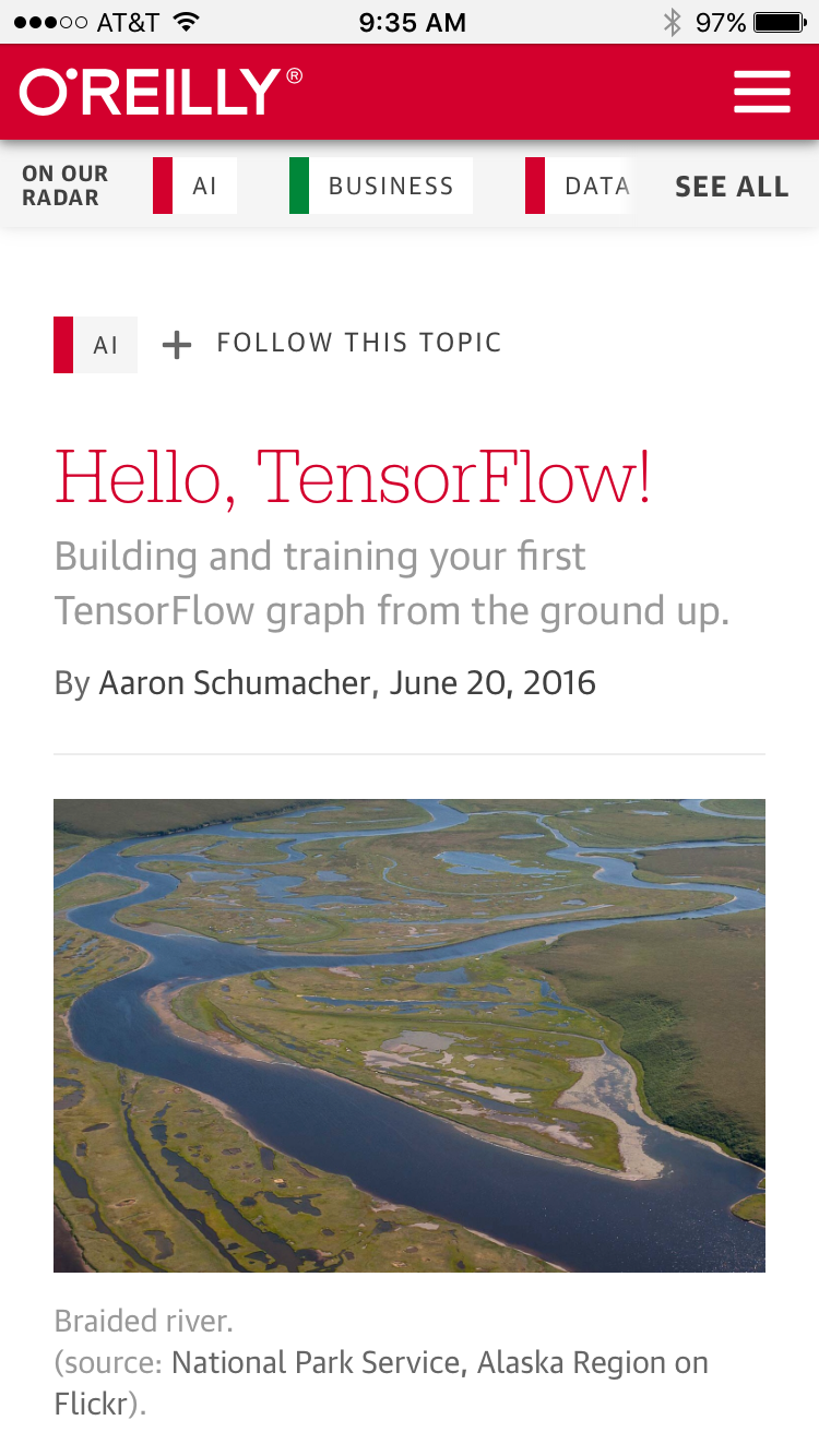 Hello, TensorFlow! on O'Reilly